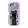 Slim Protection Case - STAND & RING RIBBON Black［ Rune Naito - RUNE Girl Retro & Modern - Purple ］