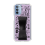 Slim Protection Case - STAND & RING RIBBON Black［ Rune Naito - RUNE Girl Retro & Modern - Purple ］