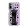 Slim Protection Case - STAND & RING RIBBON Black［ Rune Naito - RUNE Girl Retro & Modern - Purple ］