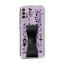 Slim Protection Case - STAND & RING RIBBON Black［ Rune Naito - RUNE Girl Retro & Modern - Purple ］