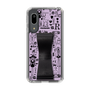 Slim Protection Case - STAND & RING RIBBON Black［ Rune Naito - RUNE Girl Retro & Modern - Purple ］