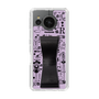 Slim Protection Case - STAND & RING RIBBON Black［ Rune Naito - RUNE Girl Retro & Modern - Purple ］
