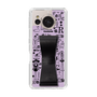 Slim Protection Case - STAND & RING RIBBON Black［ Rune Naito - RUNE Girl Retro & Modern - Purple ］