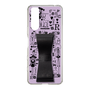 Slim Protection Case - STAND & RING RIBBON Black［ Rune Naito - RUNE Girl Retro & Modern - Purple ］