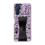 Slim Protection Case - STAND & RING RIBBON Black［ Rune Naito - RUNE Girl Retro & Modern - Purple ］