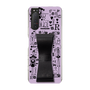 Slim Protection Case - STAND & RING RIBBON Black［ Rune Naito - RUNE Girl Retro & Modern - Purple ］