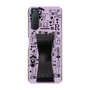 Slim Protection Case - STAND & RING RIBBON Black［ Rune Naito - RUNE Girl Retro & Modern - Purple ］