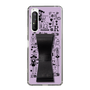 Slim Protection Case - STAND & RING RIBBON Black［ Rune Naito - RUNE Girl Retro & Modern - Purple ］
