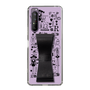 Slim Protection Case - STAND & RING RIBBON Black［ Rune Naito - RUNE Girl Retro & Modern - Purple ］