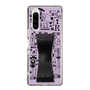 Slim Protection Case - STAND & RING RIBBON Black［ Rune Naito - RUNE Girl Retro & Modern - Purple ］