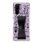 Slim Protection Case - STAND & RING RIBBON Black［ Rune Naito - RUNE Girl Retro & Modern - Purple ］