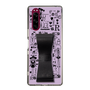 Slim Protection Case - STAND & RING RIBBON Black［ Rune Naito - RUNE Girl Retro & Modern - Purple ］