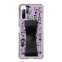 Slim Protection Case - STAND & RING RIBBON Black［ Rune Naito - RUNE Girl Retro & Modern - Purple ］