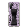 Slim Protection Case - STAND & RING RIBBON Black［ Rune Naito - RUNE Girl Retro & Modern - Purple ］