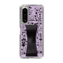 Slim Protection Case - STAND & RING RIBBON Black［ Rune Naito - RUNE Girl Retro & Modern - Purple ］