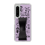 Slim Protection Case - STAND & RING RIBBON Black［ Rune Naito - RUNE Girl Retro & Modern - Purple ］