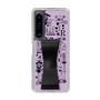 Slim Protection Case - STAND & RING RIBBON Black［ Rune Naito - RUNE Girl Retro & Modern - Purple ］