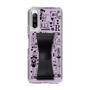 Slim Protection Case - STAND & RING RIBBON Black［ Rune Naito - RUNE Girl Retro & Modern - Purple ］