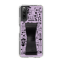 Slim Protection Case - STAND & RING RIBBON Black［ Rune Naito - RUNE Girl Retro & Modern - Purple ］