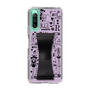 Slim Protection Case - STAND & RING RIBBON Black［ Rune Naito - RUNE Girl Retro & Modern - Purple ］