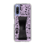 Slim Protection Case - STAND & RING RIBBON Black［ Rune Naito - RUNE Girl Retro & Modern - Purple ］