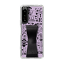 Slim Protection Case - STAND & RING RIBBON Black［ Rune Naito - RUNE Girl Retro & Modern - Purple ］