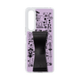 Slim Protection Case - STAND & RING RIBBON Black［ Rune Naito - RUNE Girl Retro & Modern - Purple ］