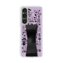 Slim Protection Case - STAND & RING RIBBON Black［ Rune Naito - RUNE Girl Retro & Modern - Purple ］