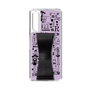Slim Protection Case - STAND & RING RIBBON Black［ Rune Naito - RUNE Girl Retro & Modern - Purple ］