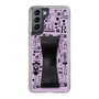 Slim Protection Case - STAND & RING RIBBON Black［ Rune Naito - RUNE Girl Retro & Modern - Purple ］