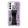 Slim Protection Case - STAND & RING RIBBON Black［ Rune Naito - RUNE Girl Retro & Modern - Purple ］