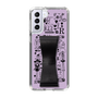Slim Protection Case - STAND & RING RIBBON Black［ Rune Naito - RUNE Girl Retro & Modern - Purple ］