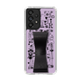 Slim Protection Case - STAND & RING RIBBON Black［ Rune Naito - RUNE Girl Retro & Modern - Purple ］