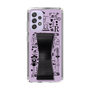 Slim Protection Case - STAND & RING RIBBON Black［ Rune Naito - RUNE Girl Retro & Modern - Purple ］