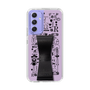 Slim Protection Case - STAND & RING RIBBON Black［ Rune Naito - RUNE Girl Retro & Modern - Purple ］
