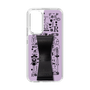 Slim Protection Case - STAND & RING RIBBON Black［ Rune Naito - RUNE Girl Retro & Modern - Purple ］