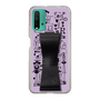 Slim Protection Case - STAND & RING RIBBON Black［ Rune Naito - RUNE Girl Retro & Modern - Purple ］