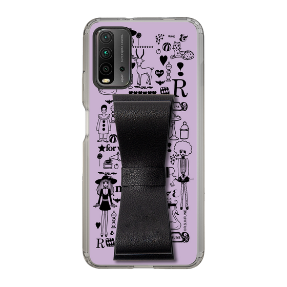 Slim Protection Case - STAND & RING RIBBON Black［ Rune Naito - RUNE Girl Retro & Modern - Purple ］