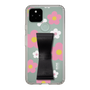 Slim Protection Case - STAND & RING RIBBON Black［ Rune Naito - RUNE Flower - Pink ］