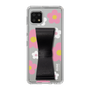Slim Protection Case - STAND & RING RIBBON Black［ Rune Naito - RUNE Flower - Pink ］