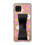 Slim Protection Case - STAND & RING RIBBON Black［ Rune Naito - RUNE Flower - Pink ］