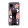 Slim Protection Case - STAND & RING RIBBON Black［ Rune Naito - RUNE Flower - Pink ］