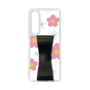 Slim Protection Case - STAND & RING RIBBON Black［ Rune Naito - RUNE Flower - Pink ］