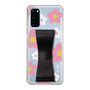 Slim Protection Case - STAND & RING RIBBON Black［ Rune Naito - RUNE Flower - Pink ］