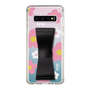Slim Protection Case - STAND & RING RIBBON Black［ Rune Naito - RUNE Flower - Pink ］