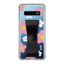 Slim Protection Case - STAND & RING RIBBON Black［ Rune Naito - RUNE Flower - Pink ］