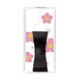 Slim Protection Case - STAND & RING RIBBON Black［ Rune Naito - RUNE Flower - Pink ］