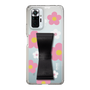 Slim Protection Case - STAND & RING RIBBON Black［ Rune Naito - RUNE Flower - Pink ］