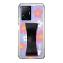 Slim Protection Case - STAND & RING RIBBON Black［ Rune Naito - RUNE Flower - Pink ］