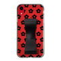Slim Protection Case - STAND & RING RIBBON Black［ Rune Naito - RUNE Flower - Black ］